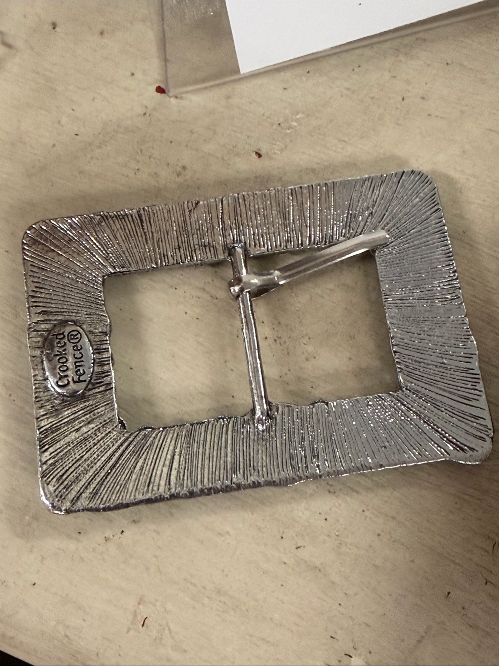 Turquoise Stone Rectangle Belt Buckle - Picture 2 of 2